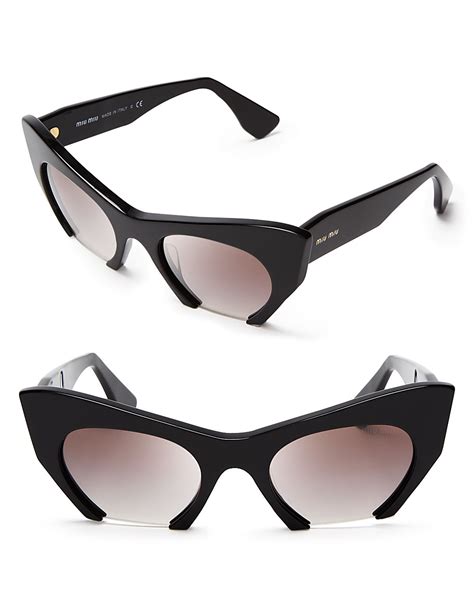 miu miu rimless cat eye sunglasses|Women's Eyewear & Sunglasses .